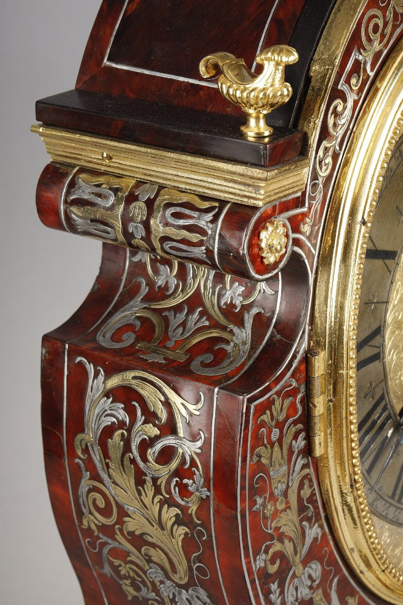 Doll's Head Signed By Duchesne Marquetry Attributed To André Charles Boulle - Louis XIV-photo-3