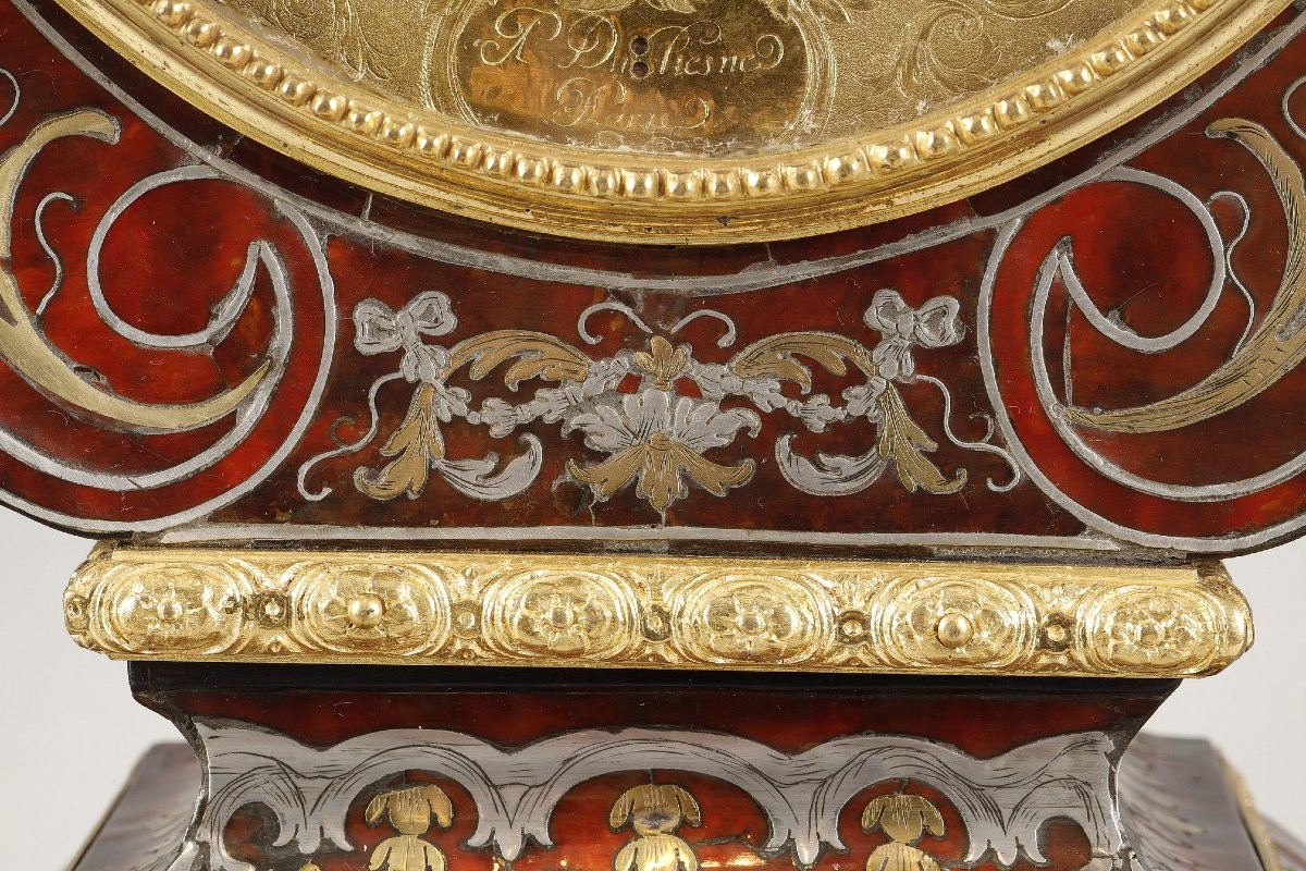 Doll's Head Signed By Duchesne Marquetry Attributed To André Charles Boulle - Louis XIV-photo-4