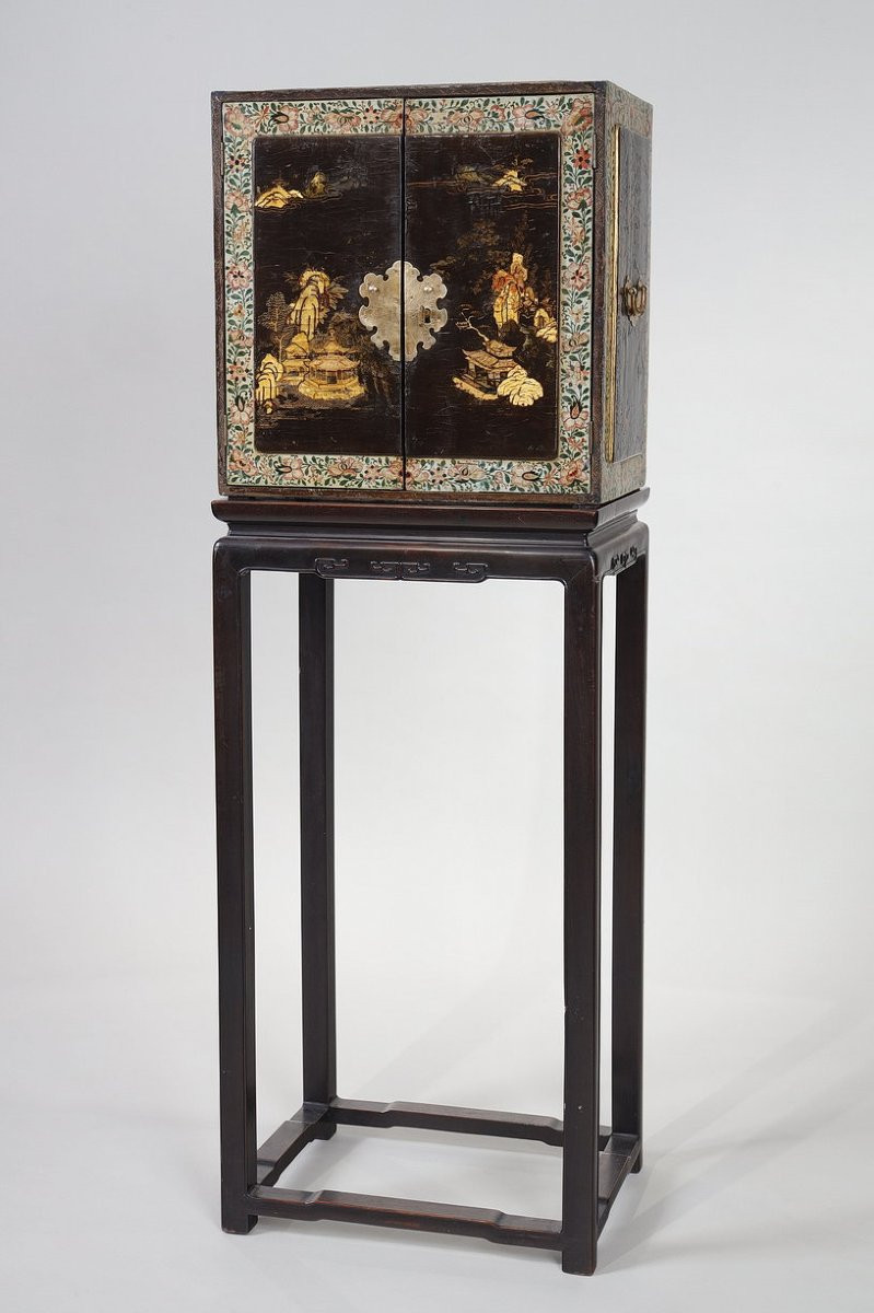 Petit cabinet Edo d'époque XVIIIe siècle-photo-2
