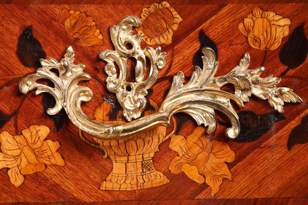 Rare très grand Bureau Plat Estampillé L.fortin-photo-4