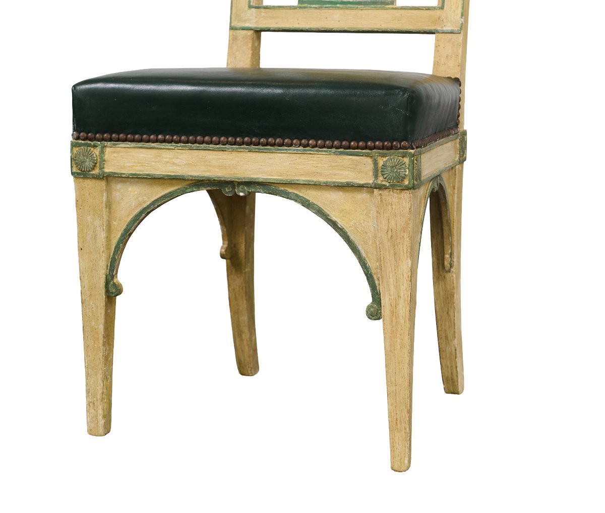 Suite de sept chaises de COSSON, provenance du Palais des Tuileries et du Château de Compiègne-photo-5