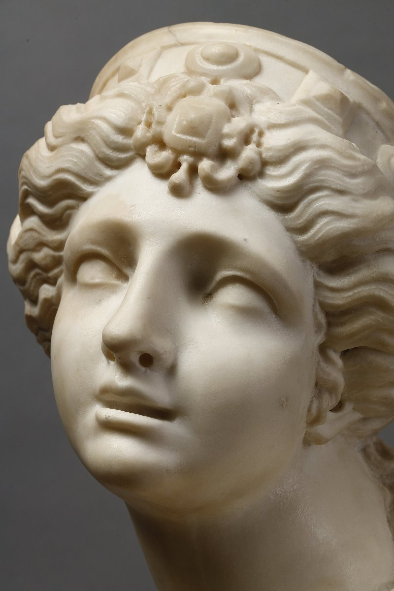 Paire de bustes à l'antique de Tommaso Rues, XVIIe siècle-photo-4