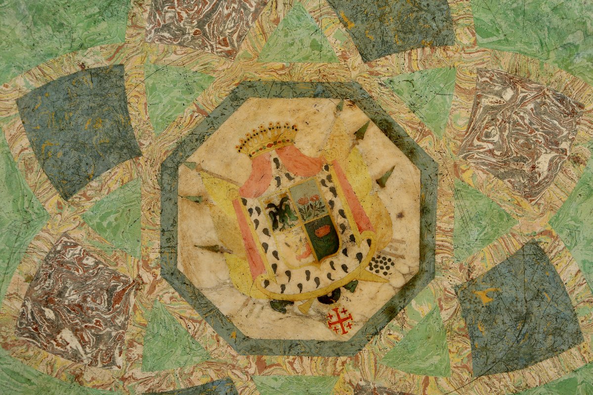 Scagliole Tray, Italy 17th Early 18th Century-photo-3
