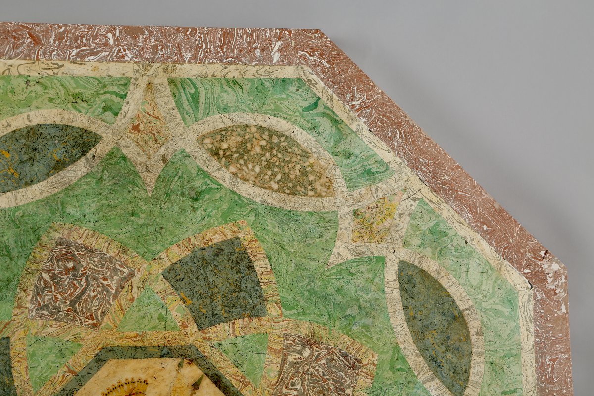 Scagliole Tray, Italy 17th Early 18th Century-photo-7