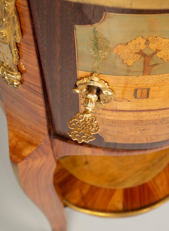 Chiffonnière Tambour Attribuée à André Louis Gilbert-photo-4