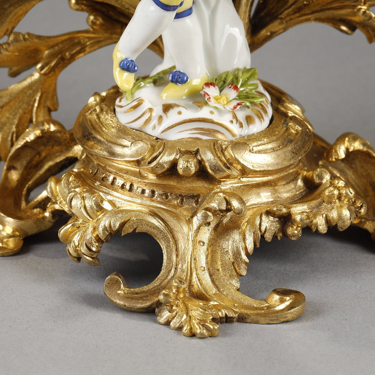 Louis XV Candlesticks, Meissen Children's Porcelain-photo-4