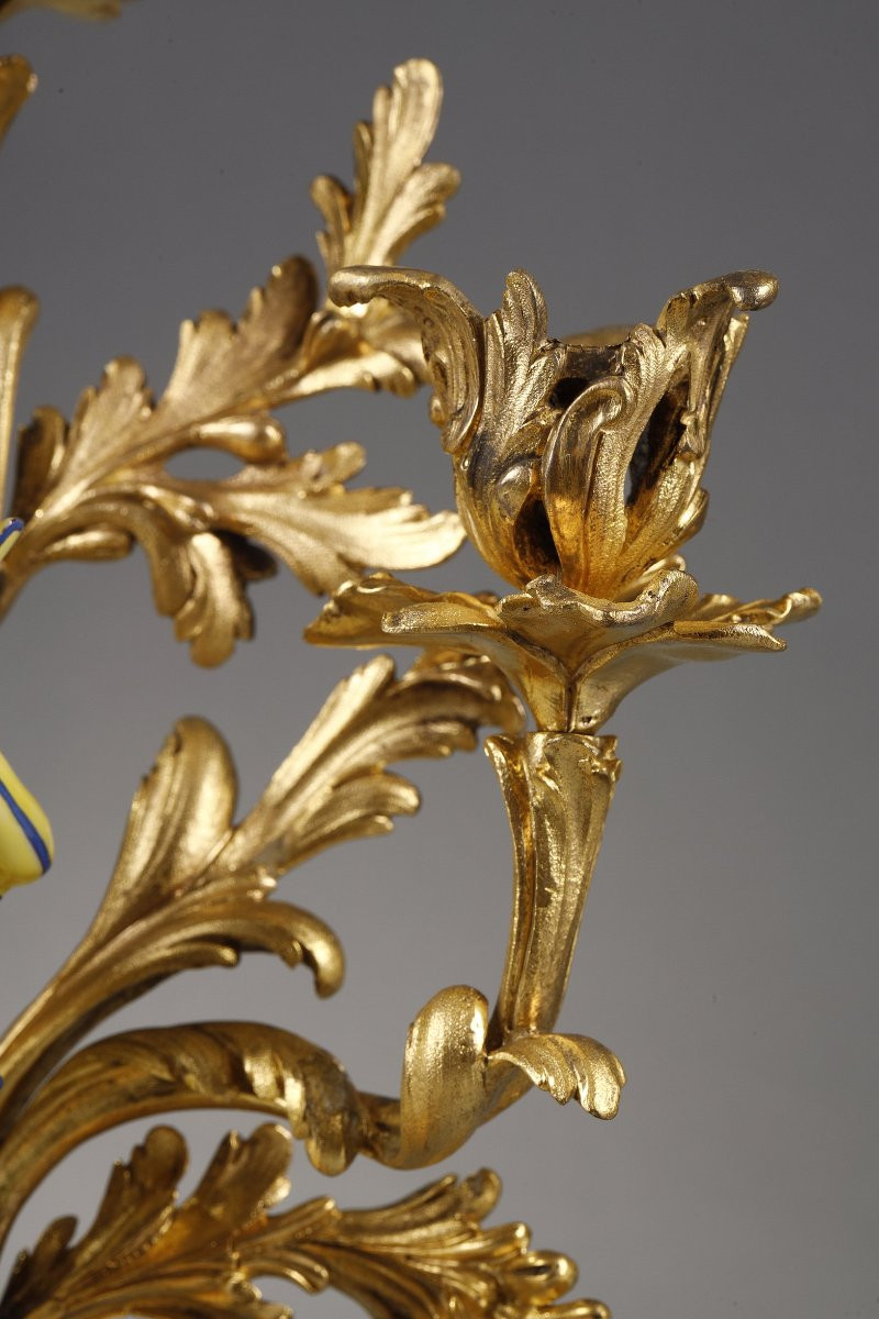 Louis XV Candlesticks, Meissen Children's Porcelain-photo-2