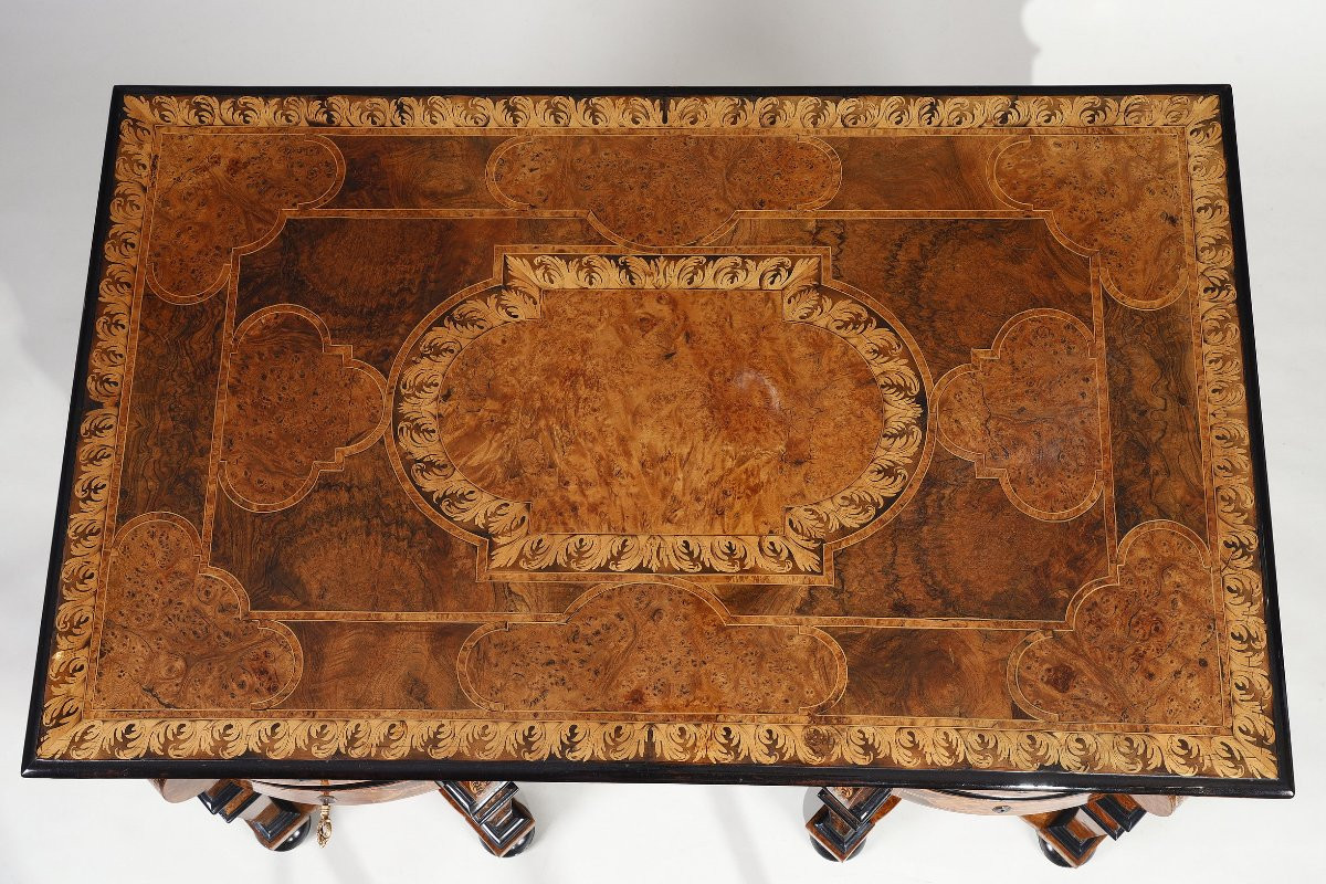 Bureau MAZARIN , circa 1700-1710 Attribué à Thomas HACHE-photo-4