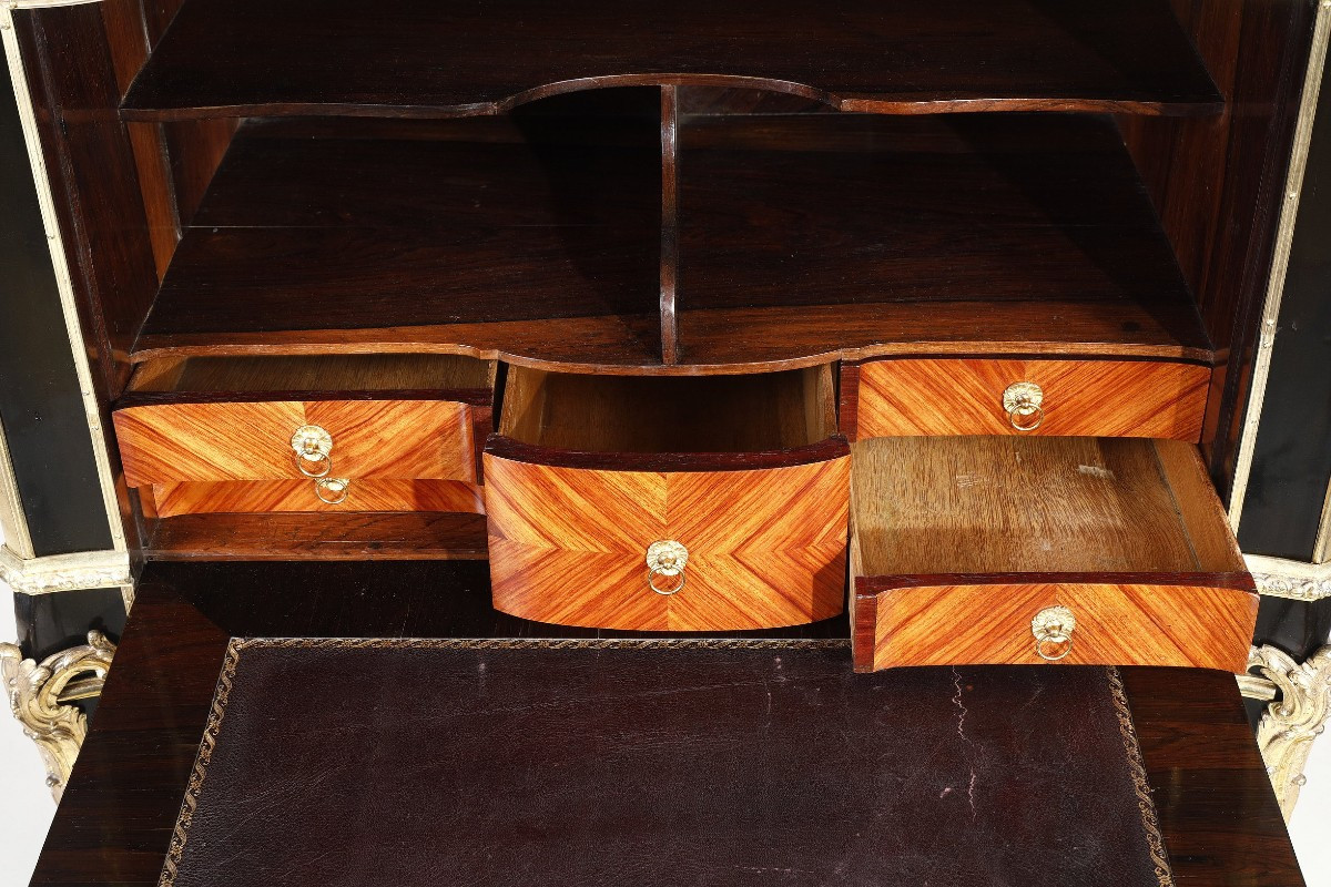 Lacquered Secretary Desk Attributed To Bvrb-photo-4