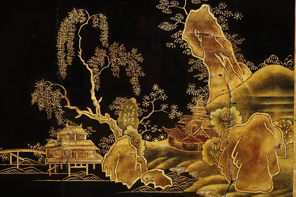 Lacquered Secretary Desk Attributed To Bvrb-photo-3