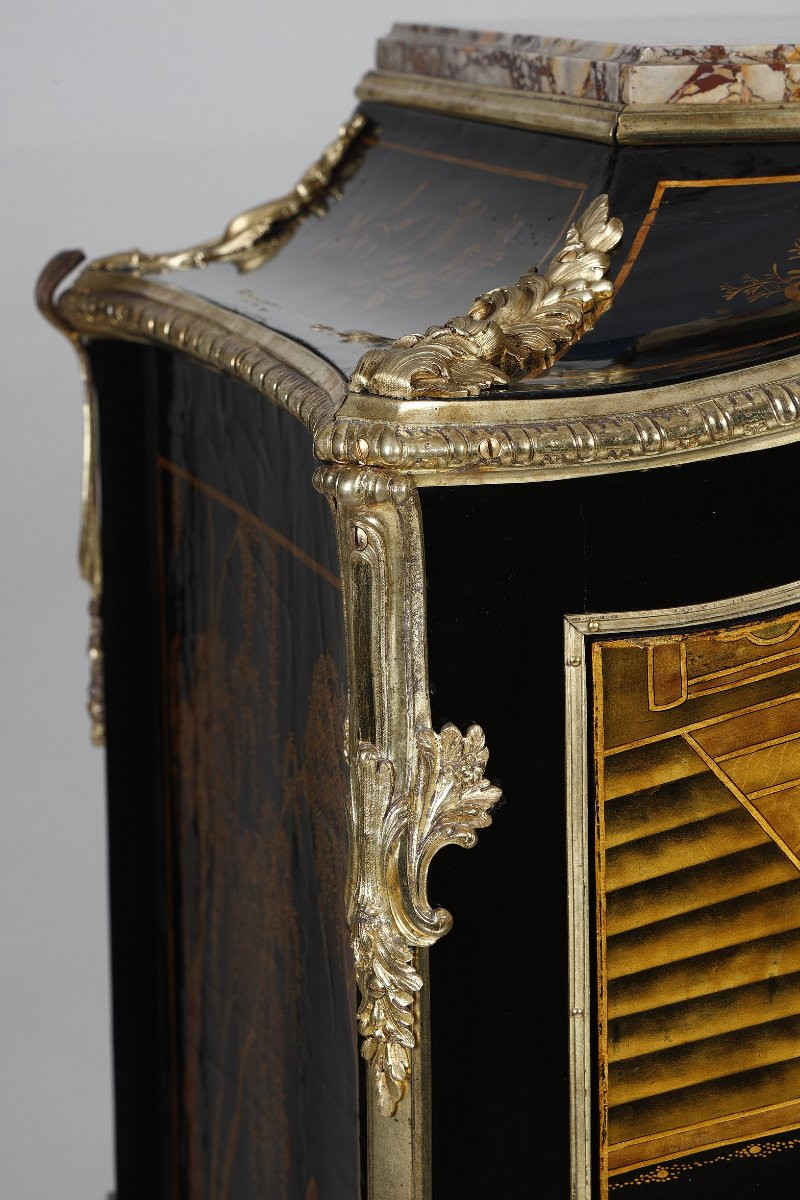 Lacquered Secretary Desk Attributed To Bvrb-photo-5