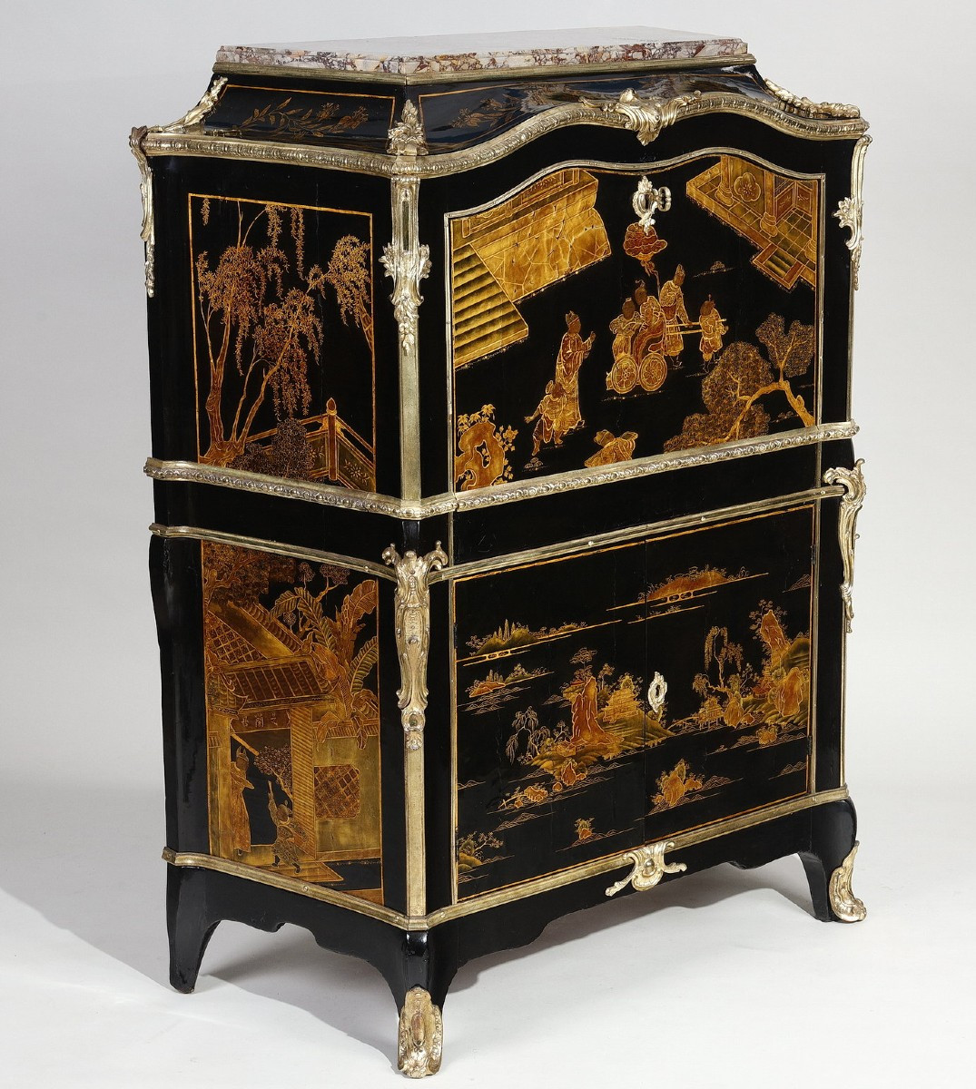 Lacquered Secretary Desk Attributed To Bvrb