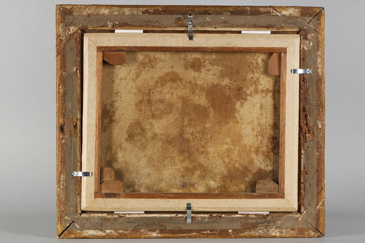 Paysage pastoral attribué à Jean Baptiste Huet-photo-7