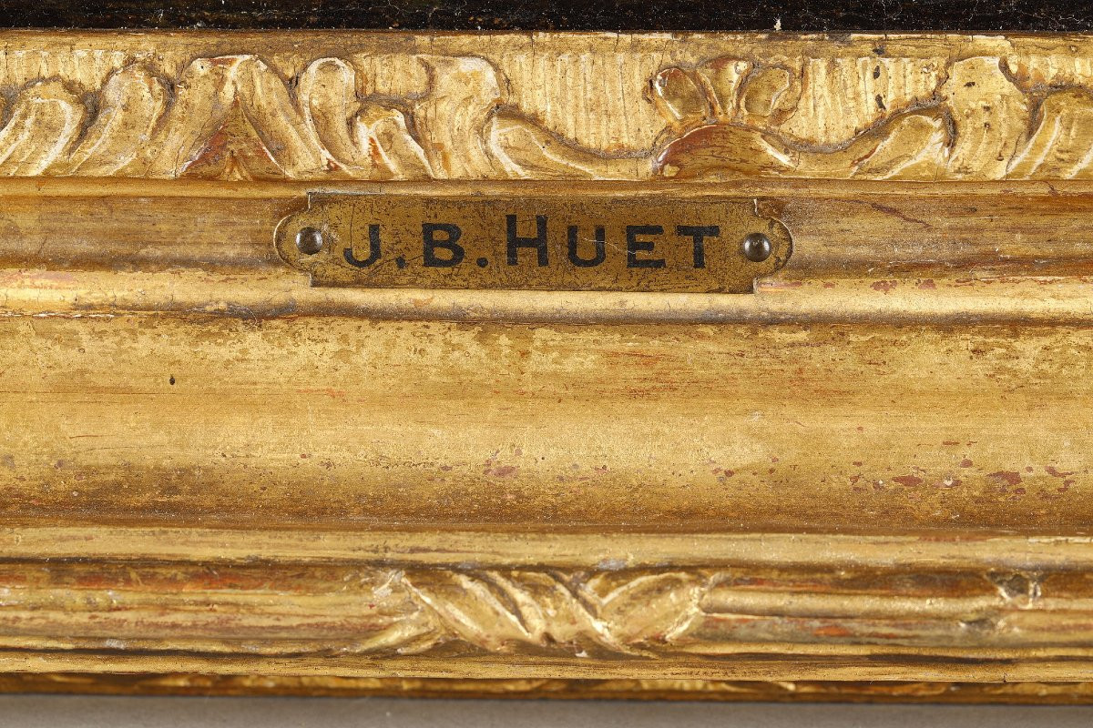 Paysage pastoral attribué à Jean Baptiste Huet-photo-8