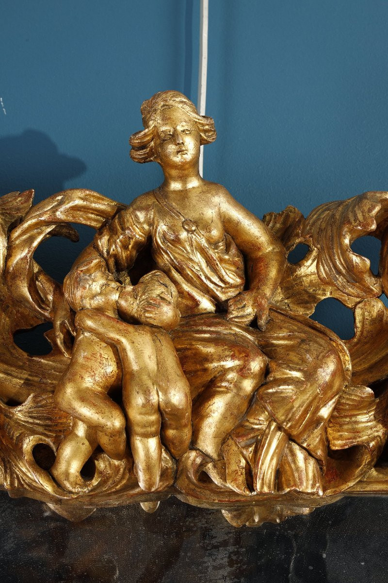 Italian Mirror With Putti-photo-2