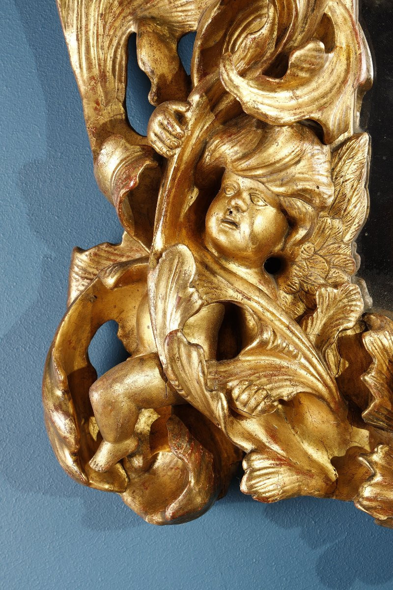 Italian Mirror With Putti-photo-4