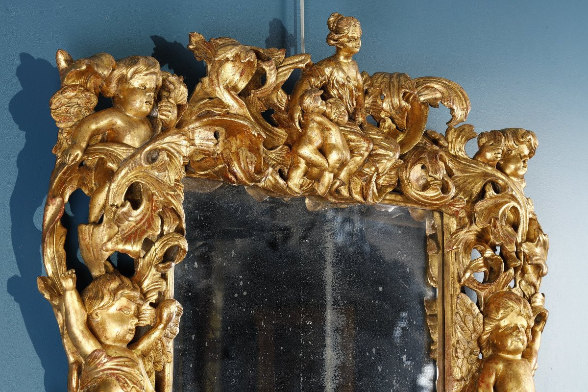 Italian Mirror With Putti-photo-7
