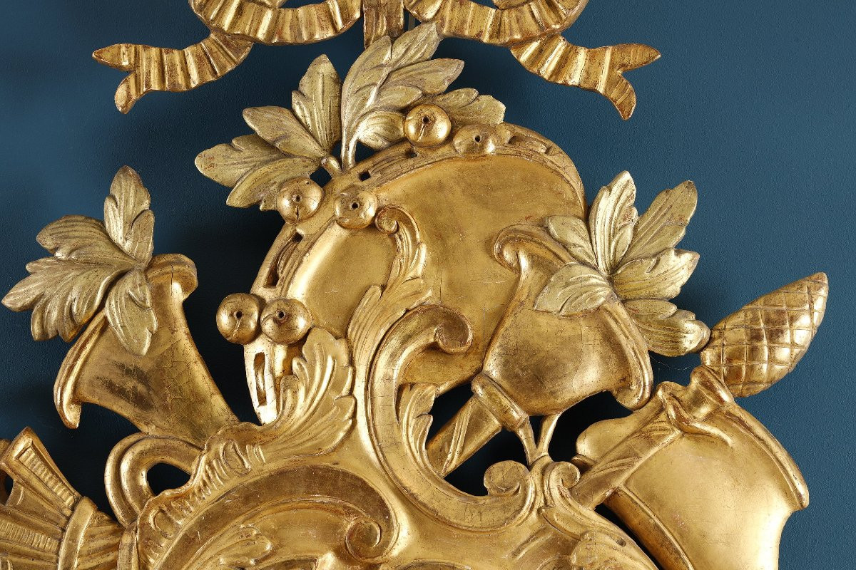 Pair Of Large 18th-century Giltwood Trophies-photo-8