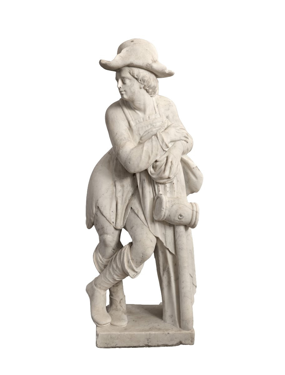 Pair Of 18th-century Marble Garden Figures, After Models By Giambologna (1529-1608)-photo-2