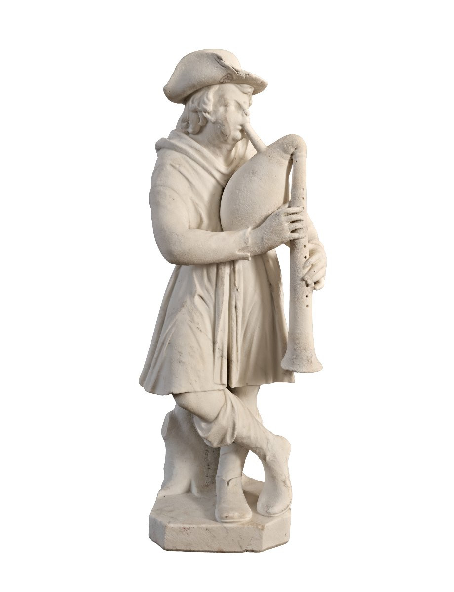 Pair Of 18th-century Marble Garden Figures, After Models By Giambologna (1529-1608)-photo-6