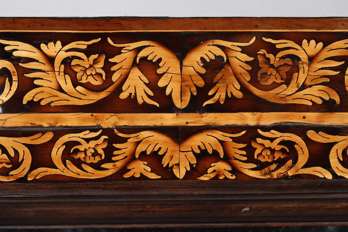Petit miroir grenoblois, attribué à Thomas Hache  Fin XVIIᵉ- début XVIIIᵉ siècle-photo-4