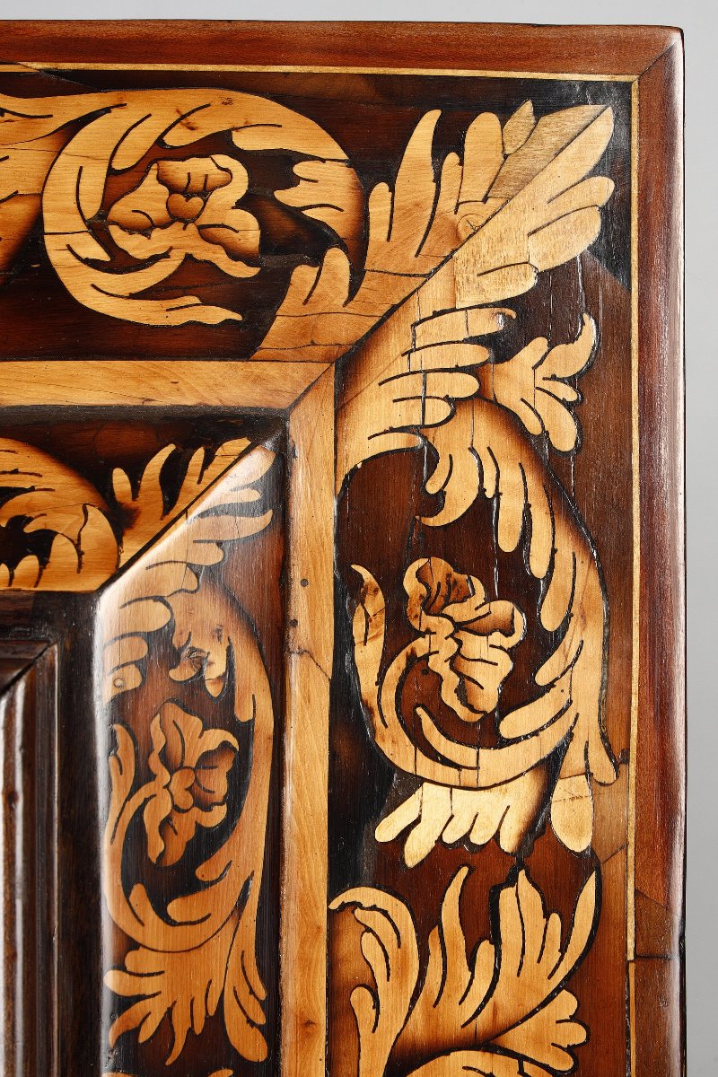 Petit miroir grenoblois, attribué à Thomas Hache  Fin XVIIᵉ- début XVIIIᵉ siècle-photo-4