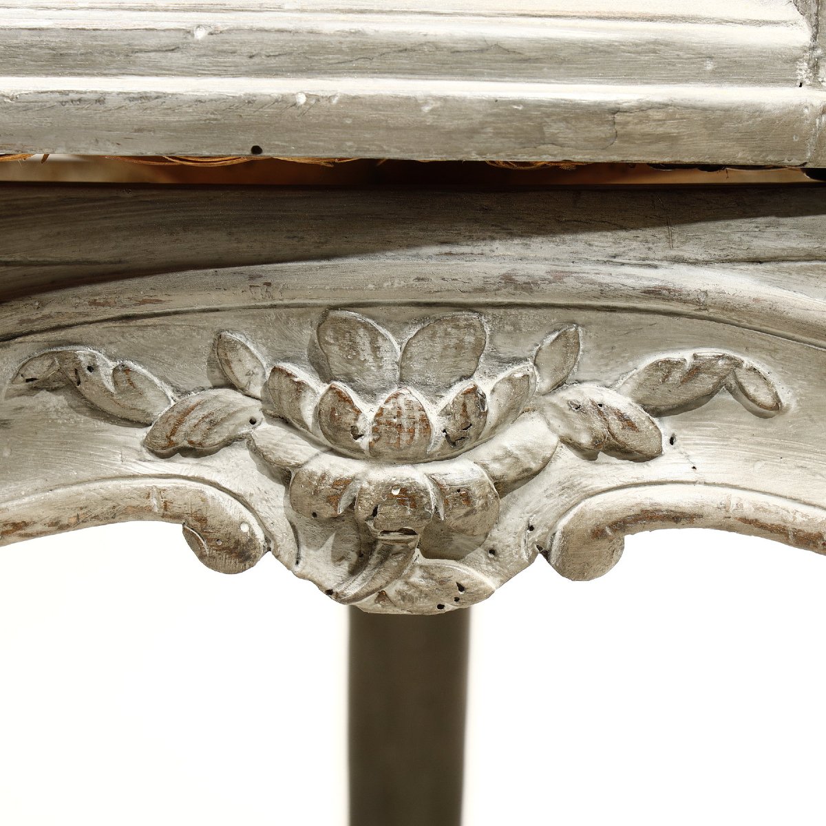 Fauteuil de bureau d’époque Louis XV  à assise tournante-photo-2