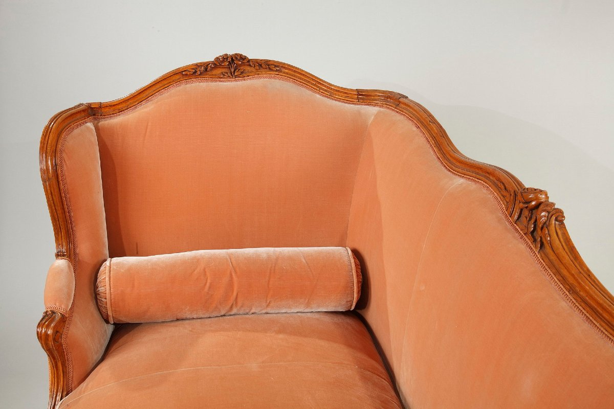 Rare Pair Of "veilleuse" Sofas Attributed To Louis Delanois-photo-6