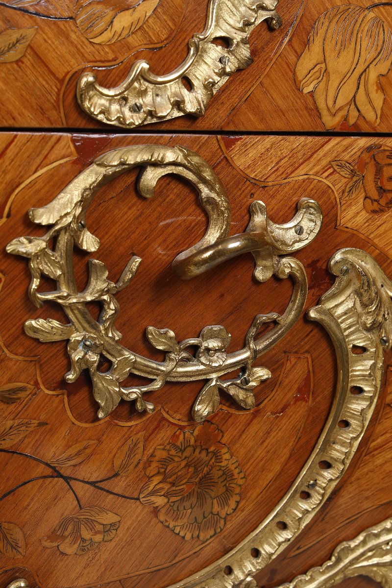 Louis XV Period Commode Stamped By Jacques Dubois-photo-5