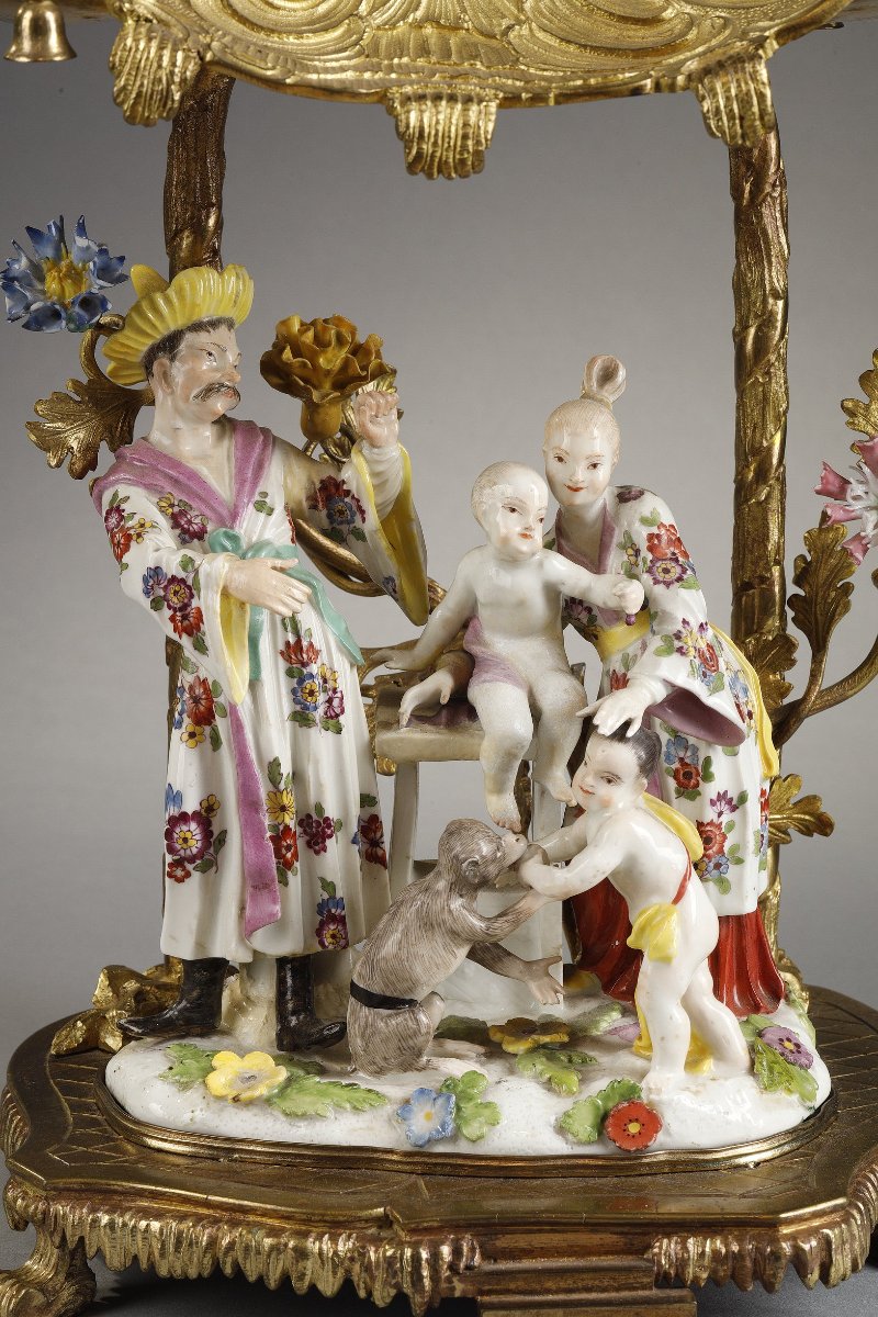 Set Of Large Meissen Figures, Louis XV Period-photo-3