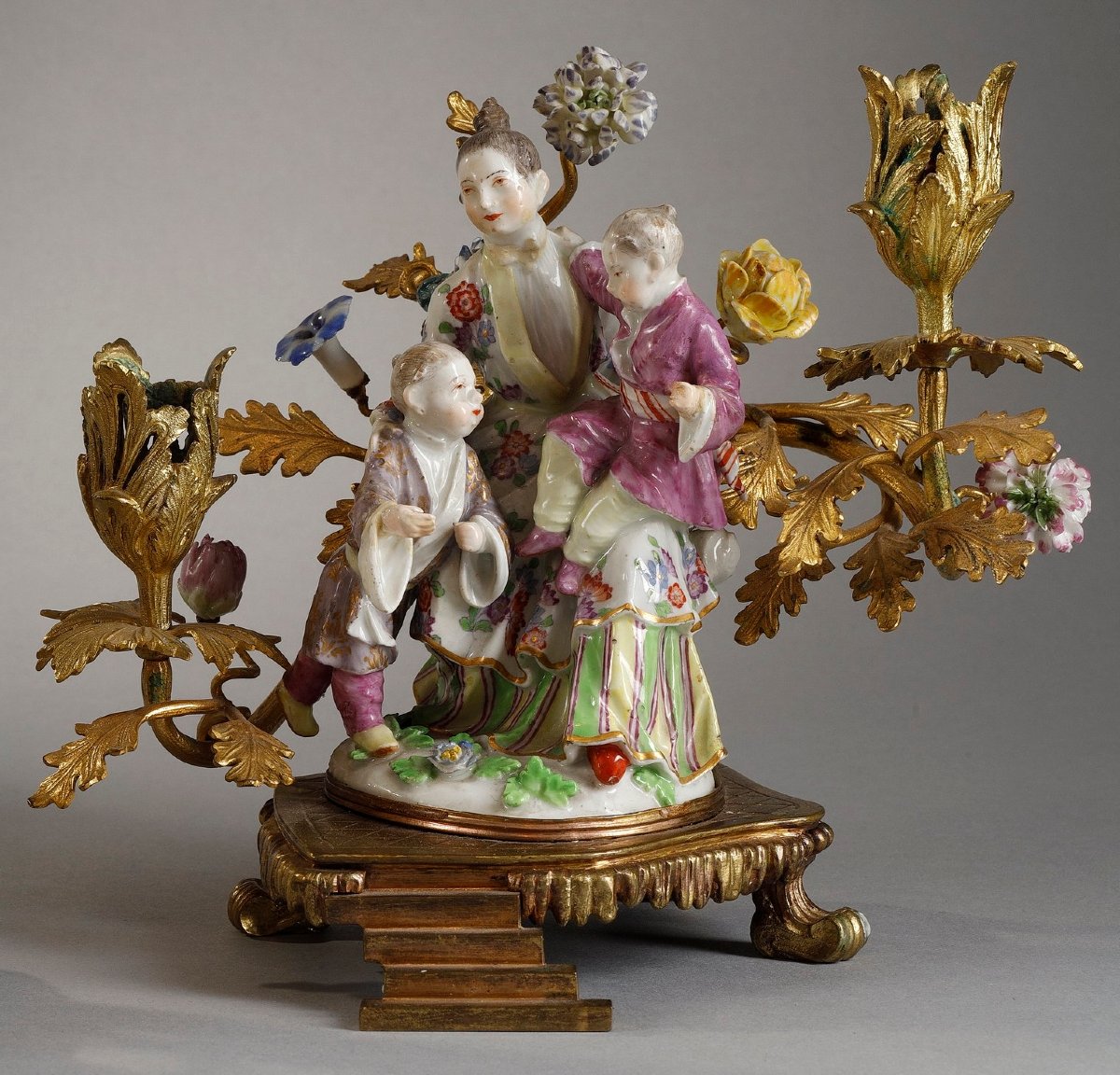 Set Of Large Meissen Figures, Louis XV Period-photo-4