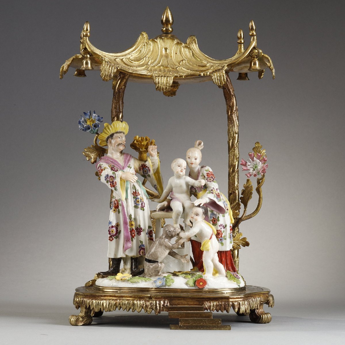 Set Of Large Meissen Figures, Louis XV Period-photo-6