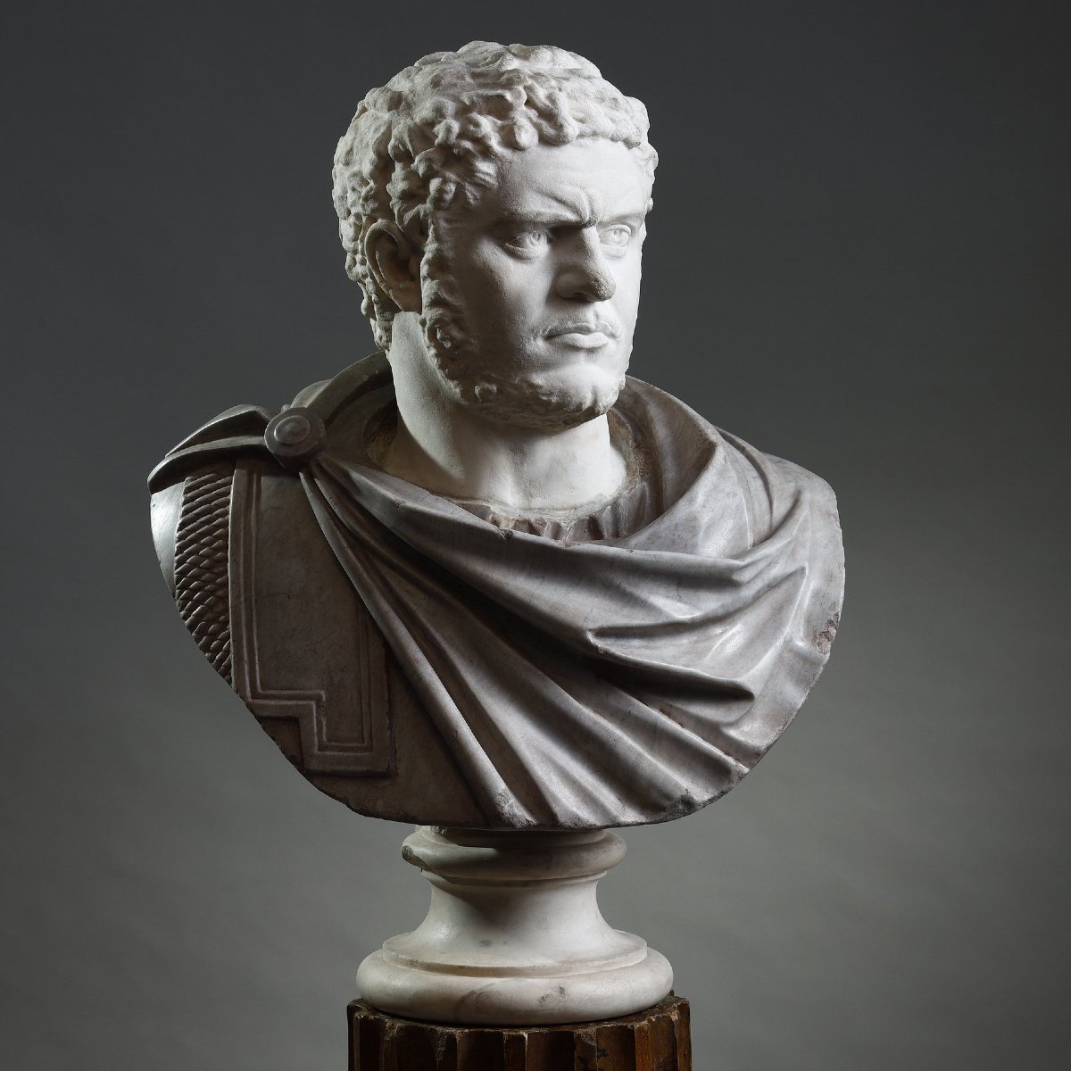 Marble Bust Of Emperor Caracalla