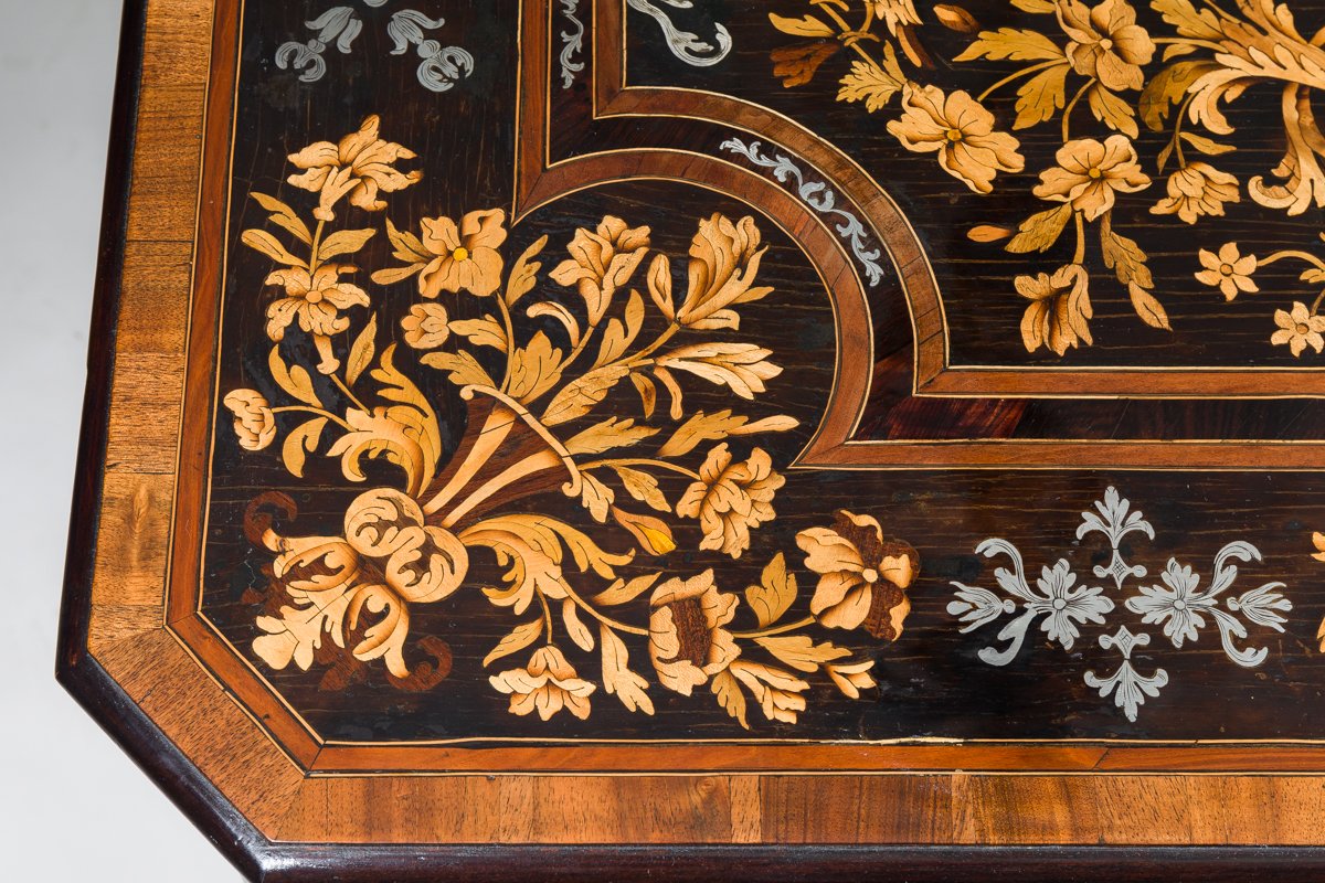 Exceptional Mazarine Chest Of Drawers , Louis XIV Period, Attributed To Thomas Hache-photo-2