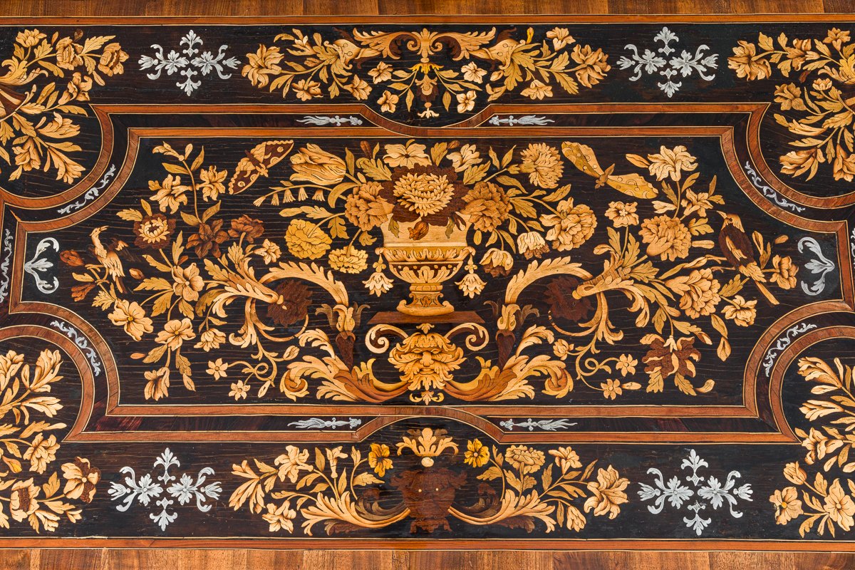 Exceptional Mazarine Chest Of Drawers , Louis XIV Period, Attributed To Thomas Hache-photo-5