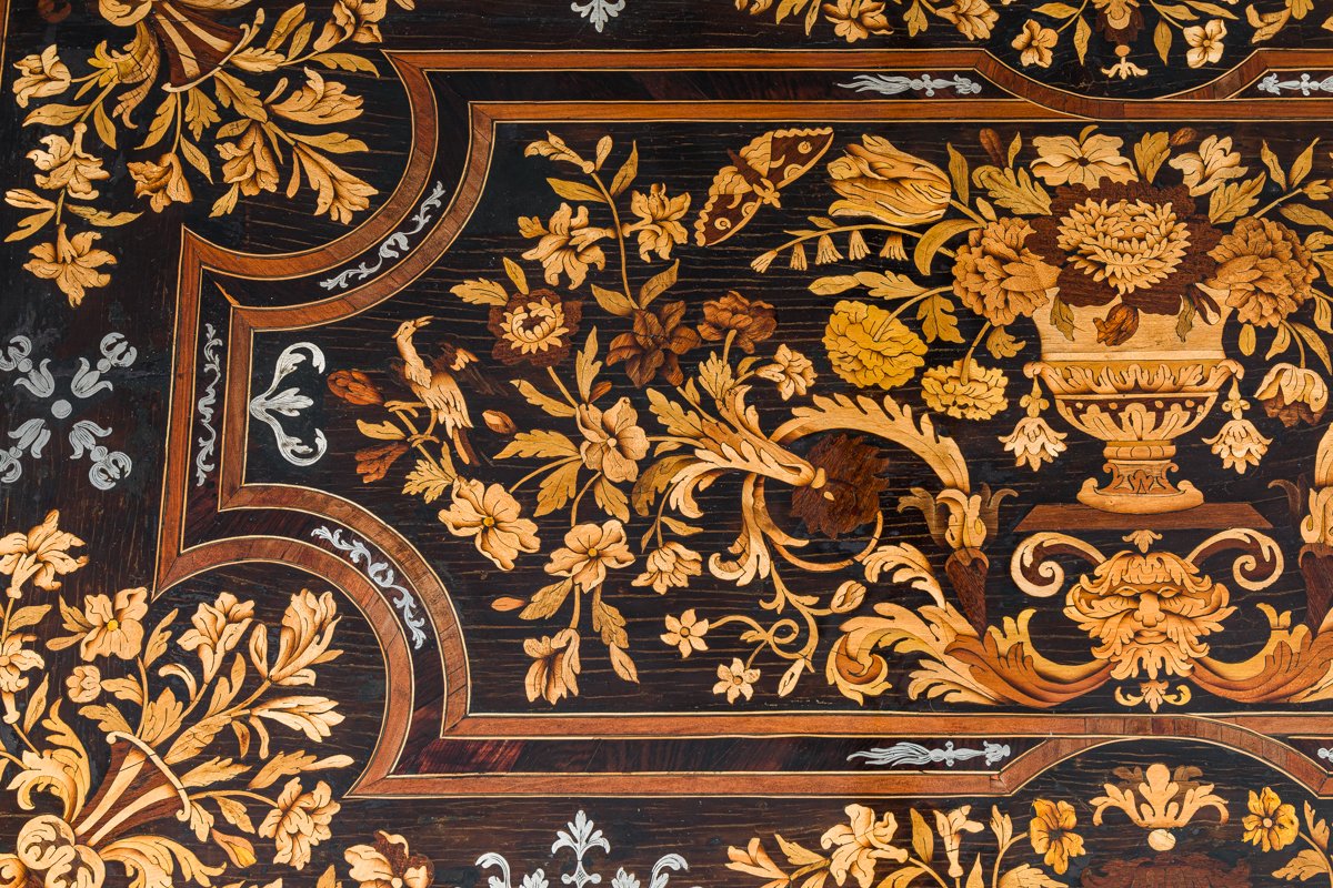 Exceptional Mazarine Chest Of Drawers , Louis XIV Period, Attributed To Thomas Hache-photo-6
