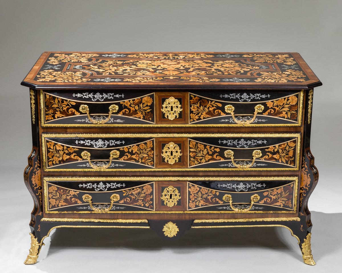 Exceptional Mazarine Chest Of Drawers , Louis XIV Period, Attributed To Thomas Hache-photo-8