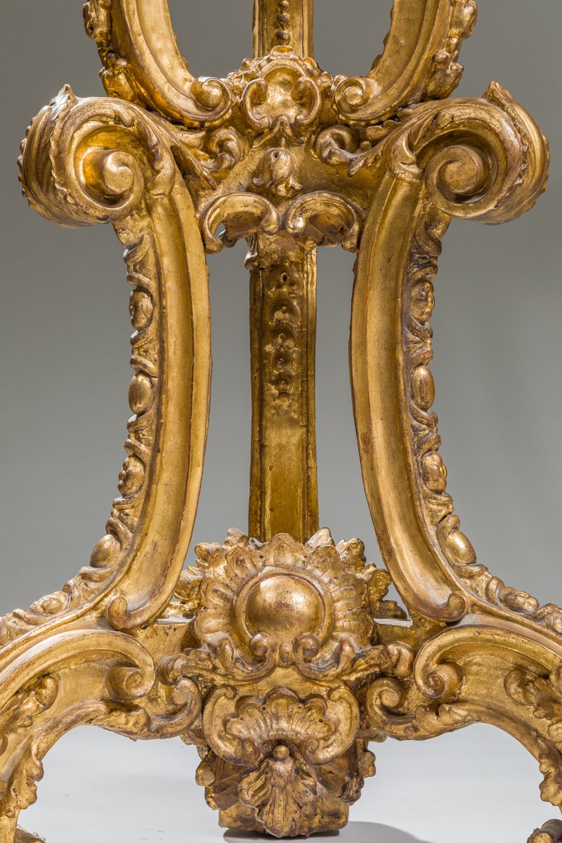 Rare Pair Of Monumental Gilt-wood Torchère Stands, Baltic Work, Early 18th Century.-photo-4