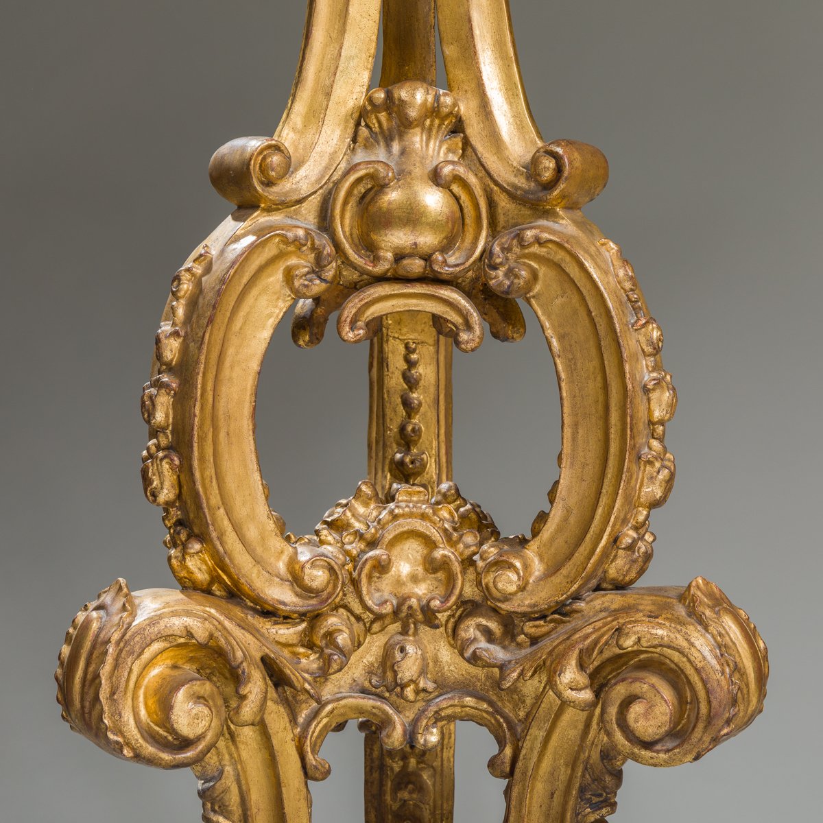 Rare Pair Of Monumental Gilt-wood Torchère Stands, Baltic Work, Early 18th Century.-photo-3