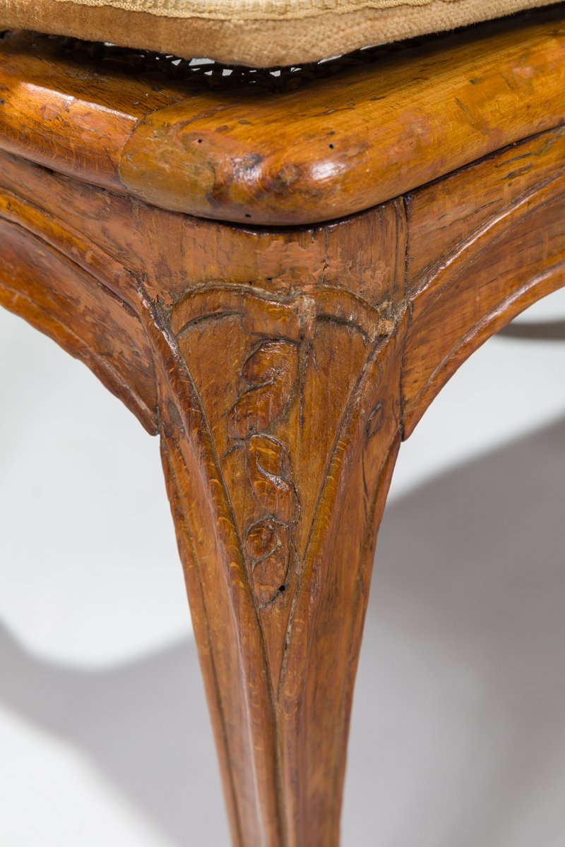 Paire de fauteuils cannés, estampillés de Canot, époque L XV-photo-8
