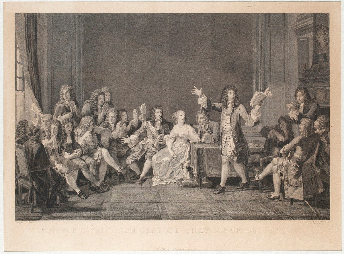 Molière Reading His Comedy Of Tartuffe At Ninon De Lenclos-photo-3