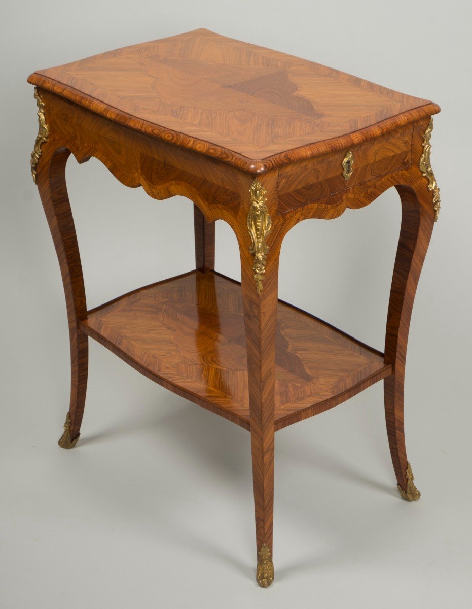 Small Louis XV Salon Table Attributed To Delaitre