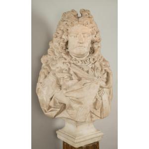 Buste Présumé Du Duc De Boufflers Attribué à Antoine Coysevox