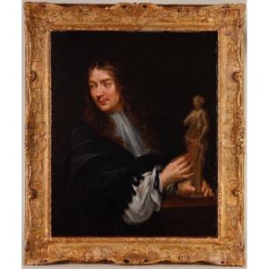 Florent De La Mare Richart (1630-1718) (att. à) – Portrait Présumé Du Sculpteur J.-j. Clérion