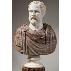 Presumed Bust Of Demosthenes, Ancient Head From The 2nd-3rd Century Ad