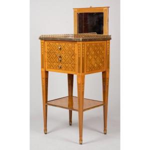 Small Table With Three Drawers Stamped G.dester