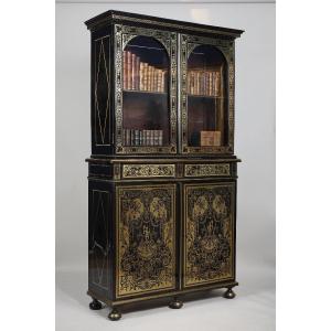 “boulle” Marquetry Bookcase, Attributed To André Charles Boulle