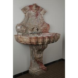 Wall Fountains, Nineteenth Century Sarrancolin Marble