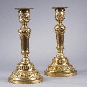 Pair Of Louis XVI Period Candlesticks