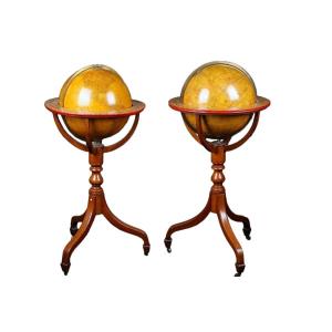 Pair Of Globes, Early 19th Century
